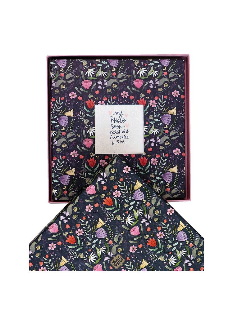 Alicia Souza Purple Floral Photo Album