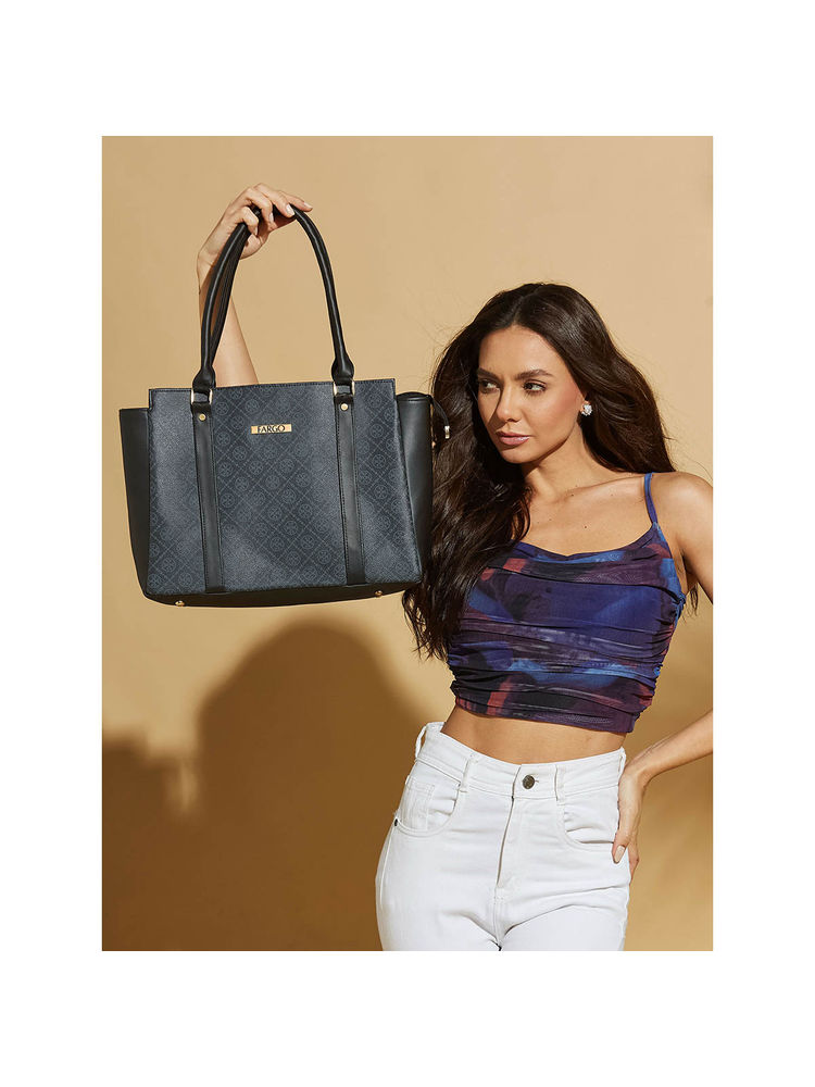FARGO Stylish Blue Handbag 14 Inch Laptop Handbag (S)-picture-15