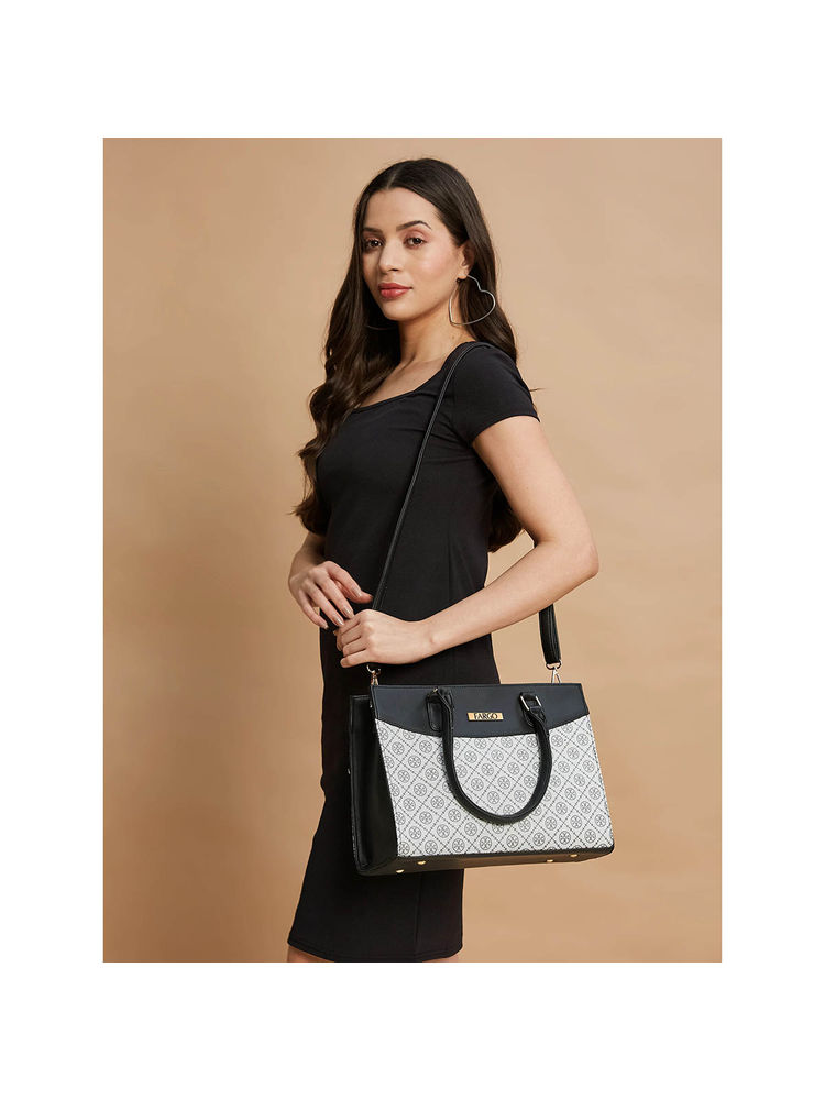 FARGO Grey Hand-Held Bag with Detachable Strap (S)-picture-24