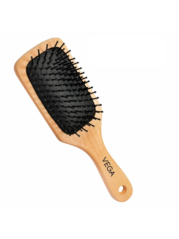 VEGA Wooden Bristle Paddle Brush - (E2-PBS)
