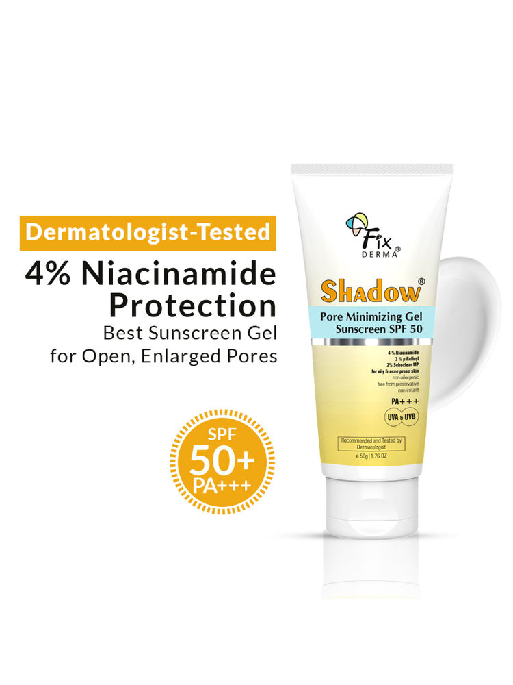 Fixderma Shadow 4% Niacinamide Gel Sunscreen for Pore Minimizer with SPF 50 PA+++-picture-3