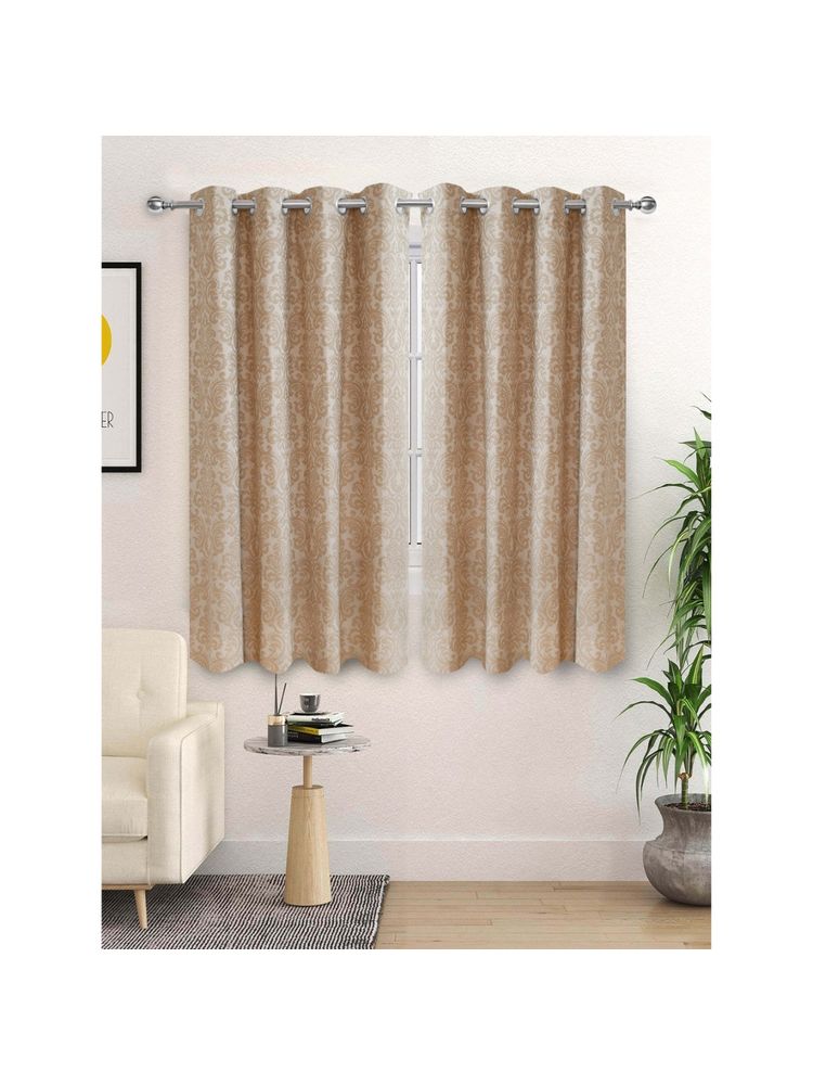 Saral Home Royalty Cotton 100% Blackout Curtain (Pack Of 2)-image-3