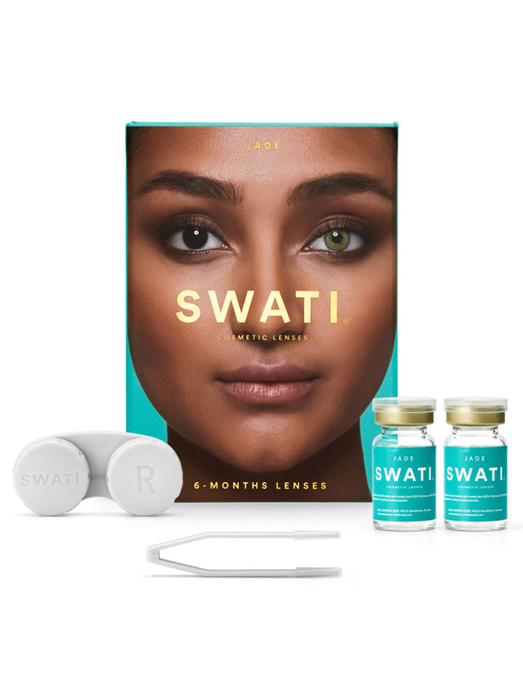 Swati Cosmetics Coloured Contact Lenses Jade 6 months Power 0.00