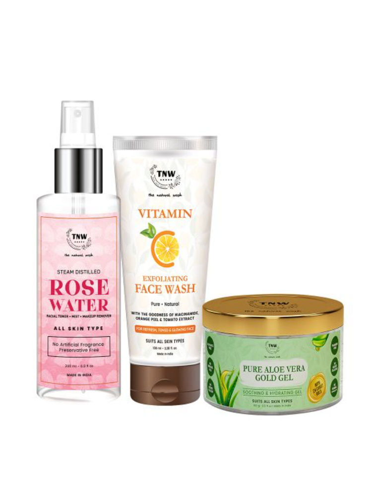 TNW The Natural Wash Aloe Vera Gel + Vitaminc Face Wash + Rose Water