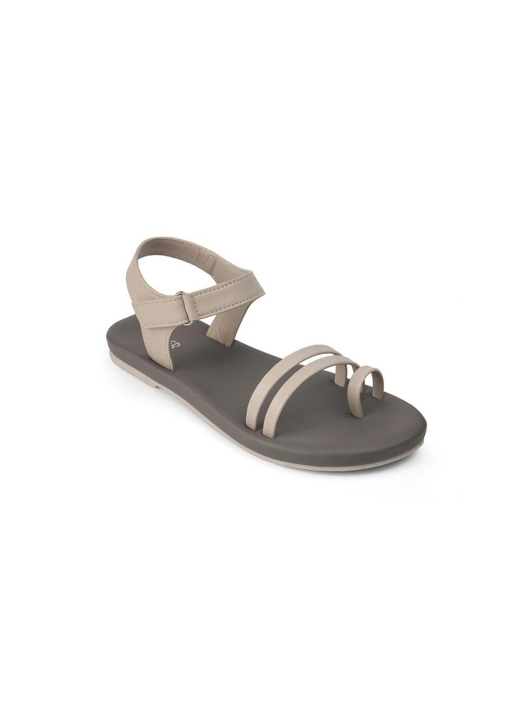 PEPPER Flat Sandals - Grey-image-2