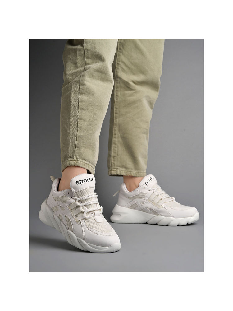 Shoetopia Women Smart Casual Comfortable White Sneakers