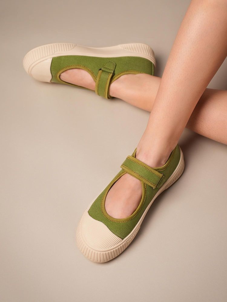 Theater Women Jiro Green Mary Jane Sneakers-picture-19
