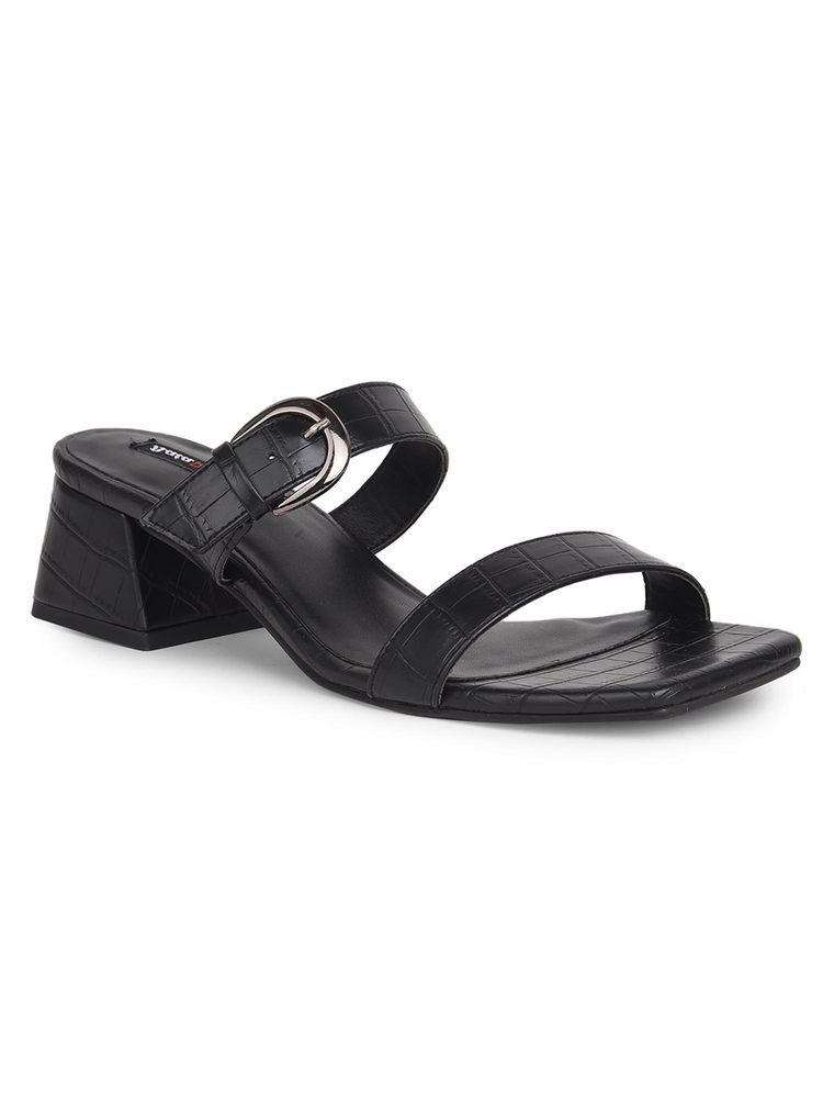 Bata Women's Mule Block Sandals Heels-picture-34