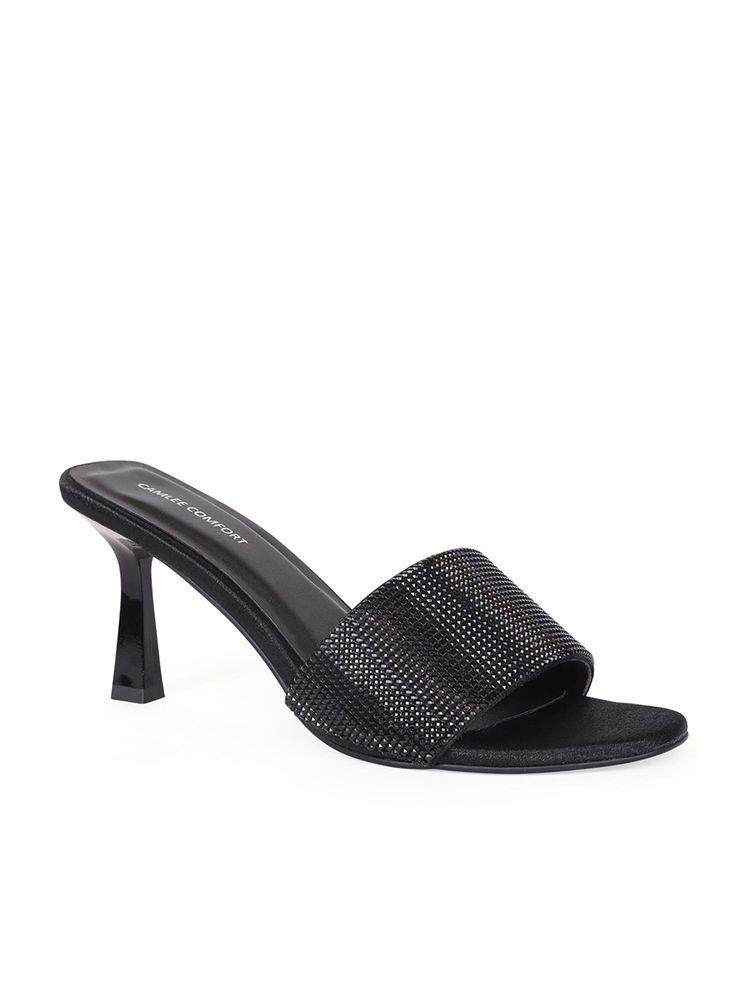 CAMLEE COMFORT Martina Black Rhinestone Slide Heels-image-20