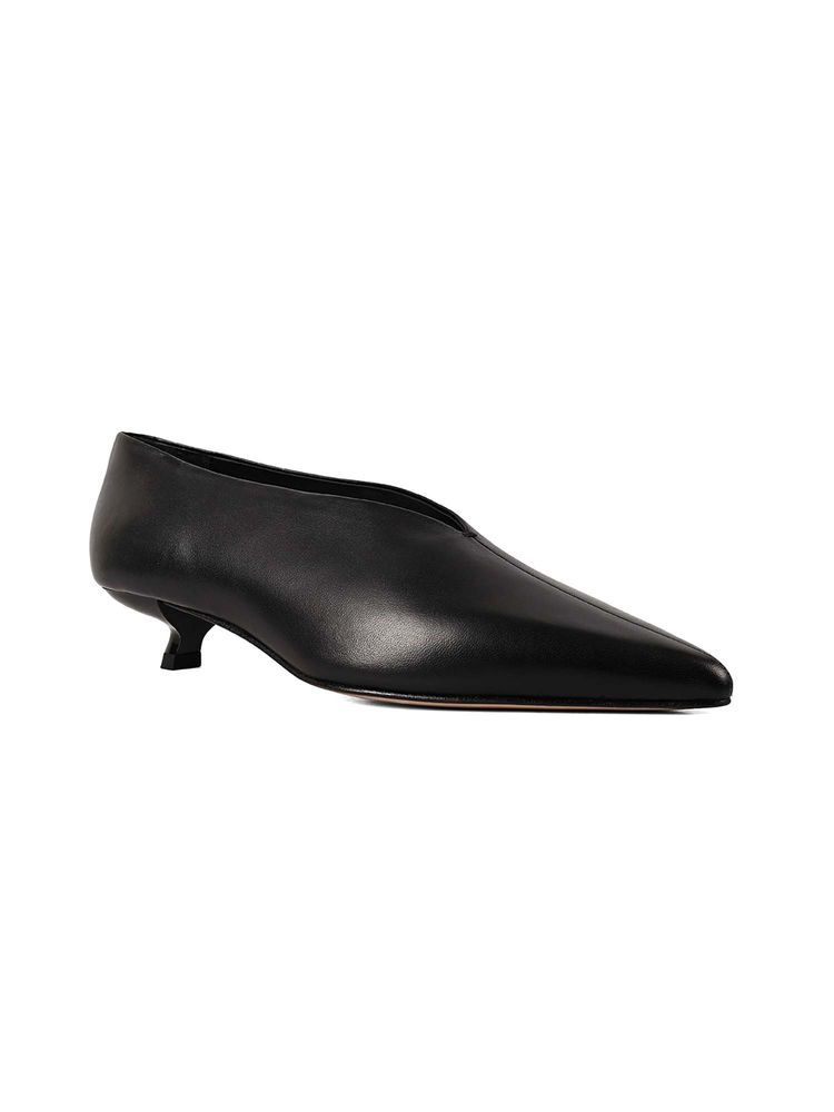 Vanilla Moon Women Black Grant Kitten Heels-image-11