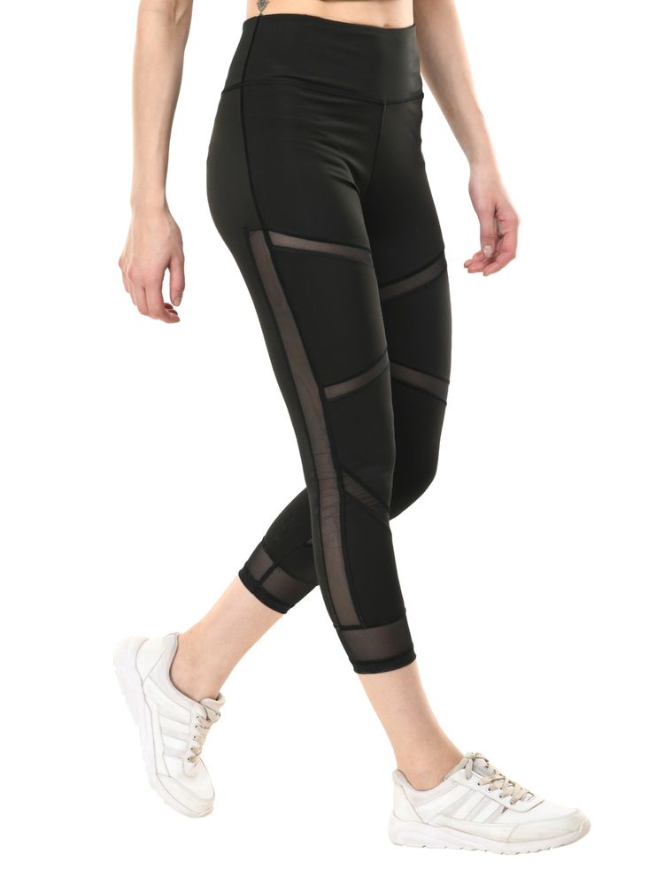 Body Smith Women High-Rise Ankle-Length Gym Tights-image-7
