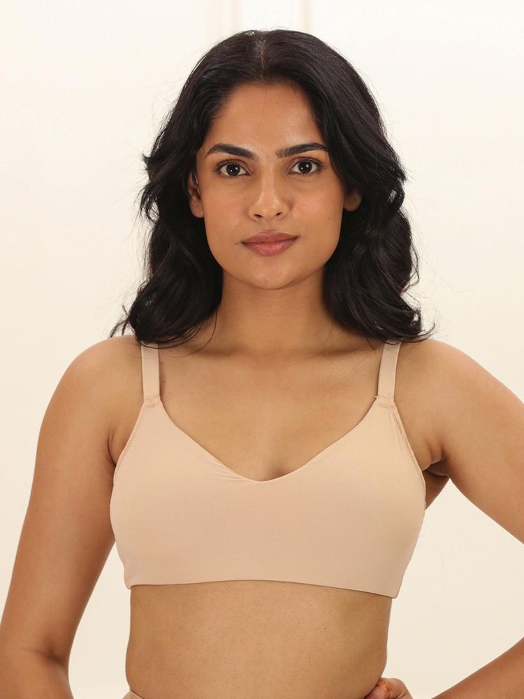Underneat Women All Day Seamless Non-Wired Adjustable Straps Bralette Bra-image-22