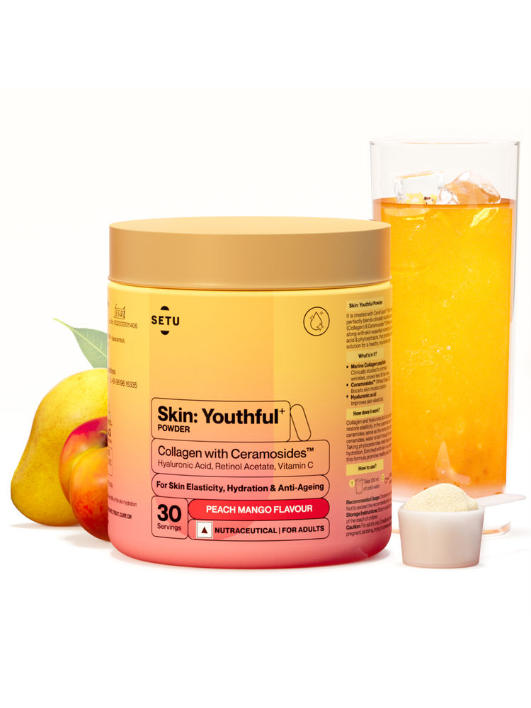 Setu Skin Youthful Marine Collagen Powder with Biotin for Women - Peach Mango-image-28