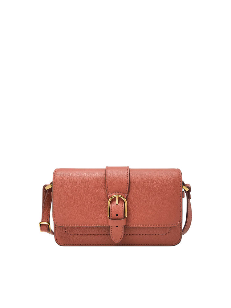 Fossil Women Zoey Peach Crossbody Sling Bag (M)-image-0