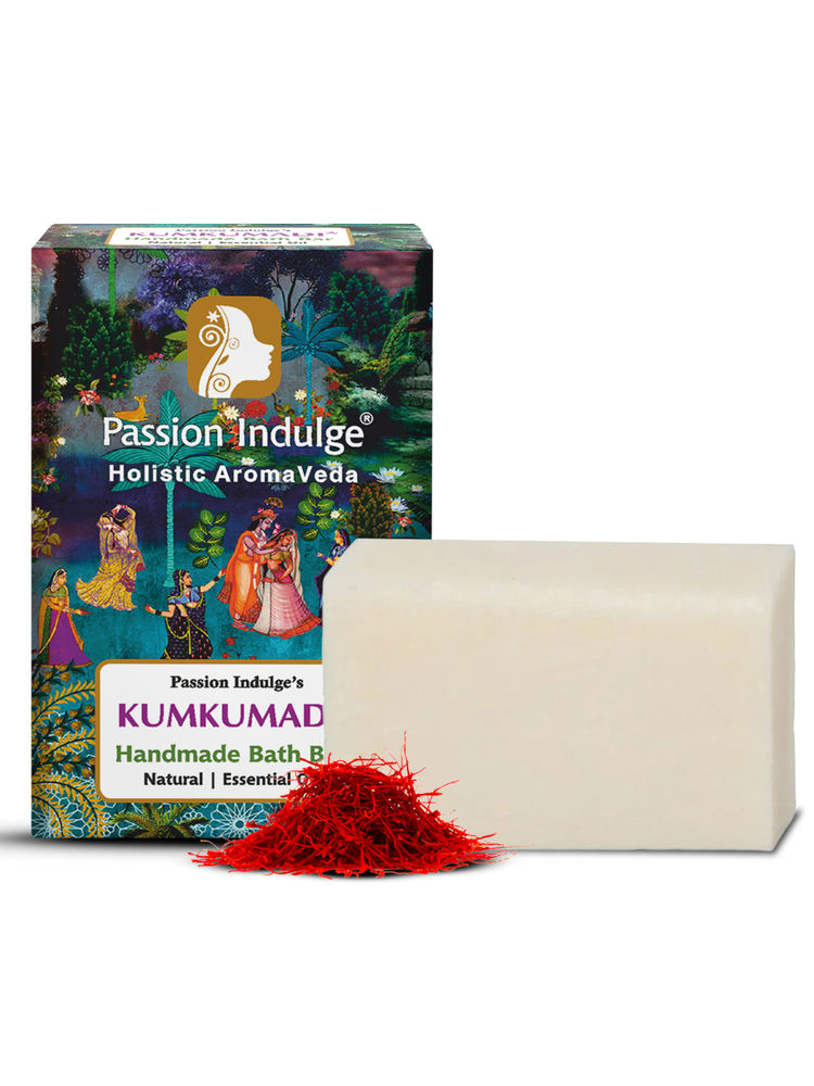 Passion Indulge Kumkumadi Natural Handmade Bath Bar-picture-22