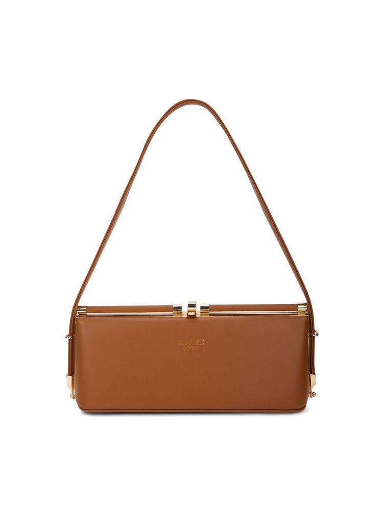 Lavie Luxe Womens Parallel Small Frame Satchel Bag - Tan (S)-picture-17