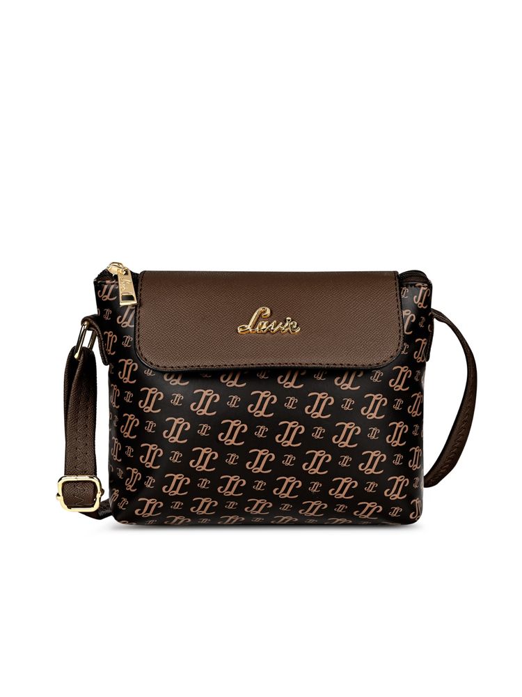 Lavie Mono LL Rio Womens 2c Flap Sling Bag - Choco-picture-12