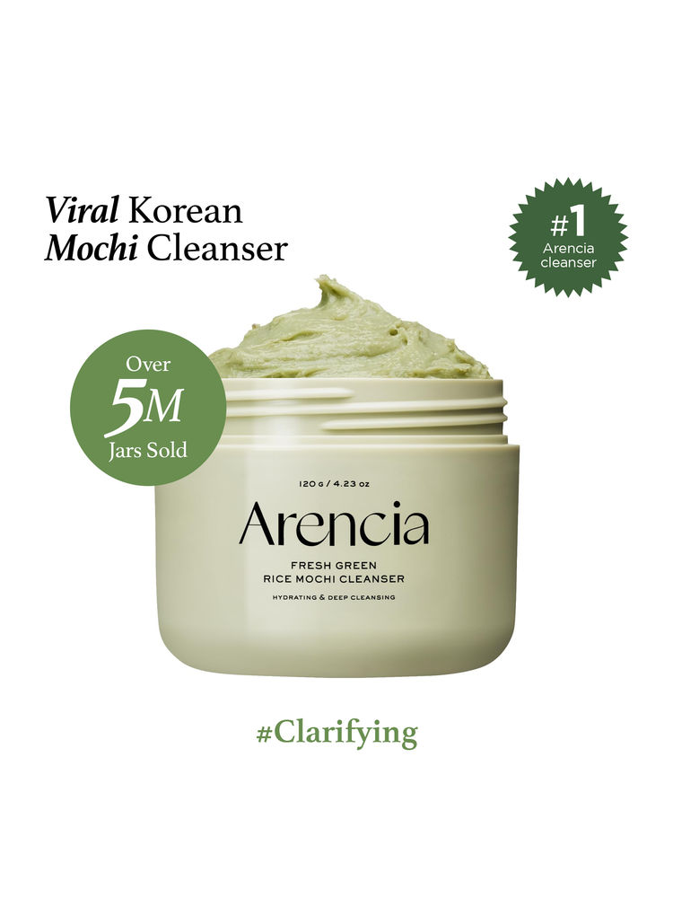 Arencia Fresh Green Rice Mochi Cleanser - Korean Cleanser, Mask & Makeup Remover, Reduces Blackheads-picture-13