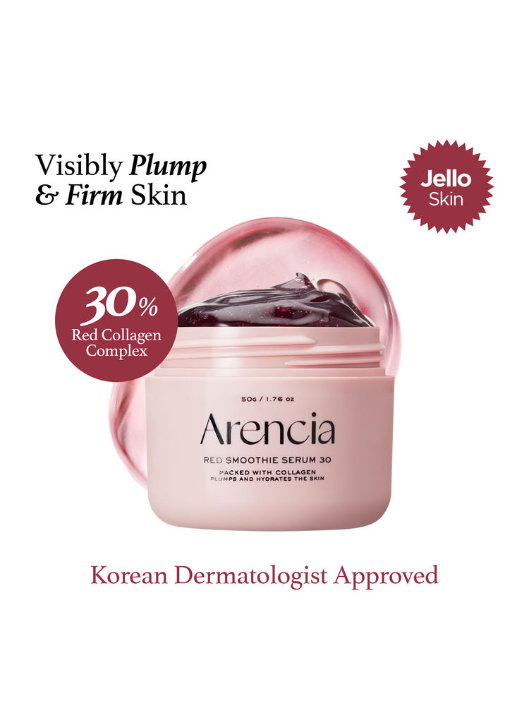 Arencia Red Smoothie Serum 30 - Anti-Aging Korean Serum with Vegan Collagen, Niacinamide & Peptides-image-35