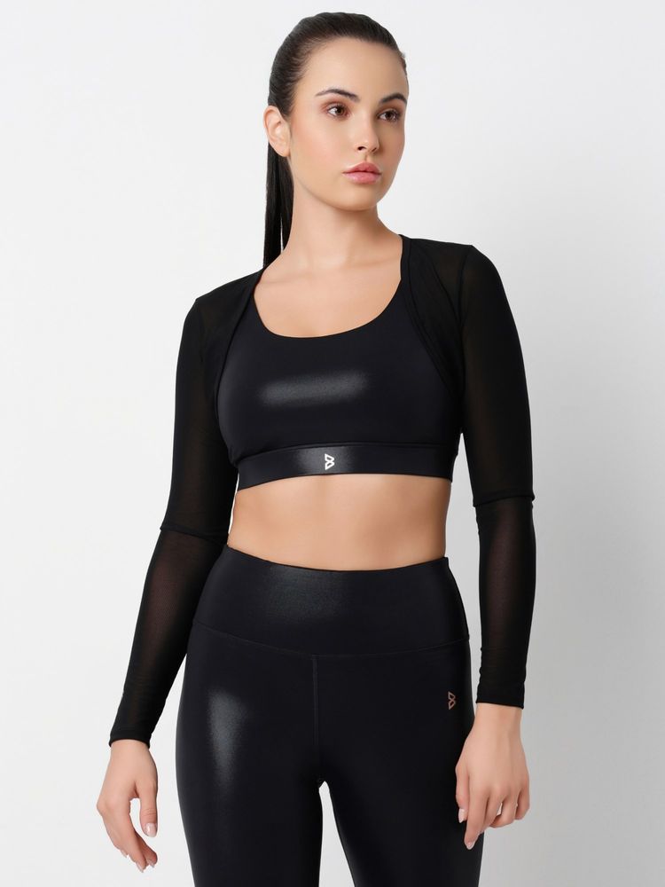 BODD ACTIVE Sheer Impact Black Mesh Bolero-picture-24