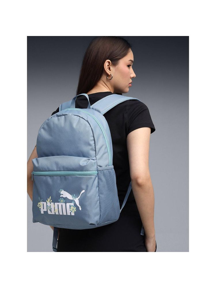 Puma Blue Printed Phase Nature 2.0 Adjustable Backpack-picture-18