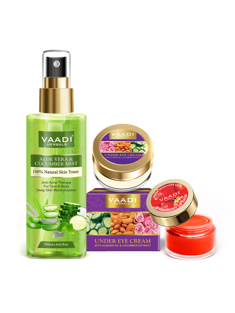 Vaadi Herbals Anti Ageing Combo (Toner, Cream & Balm)