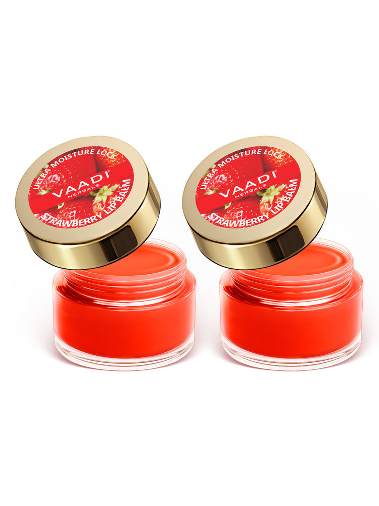 Vaadi Herbals Lip Balm - Strawberry (Pack Of 2)