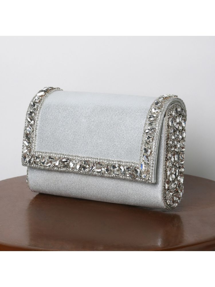 Peora Clutch Purses for Women Wedding Handmade Evening Party Bridal Clutch - C100S