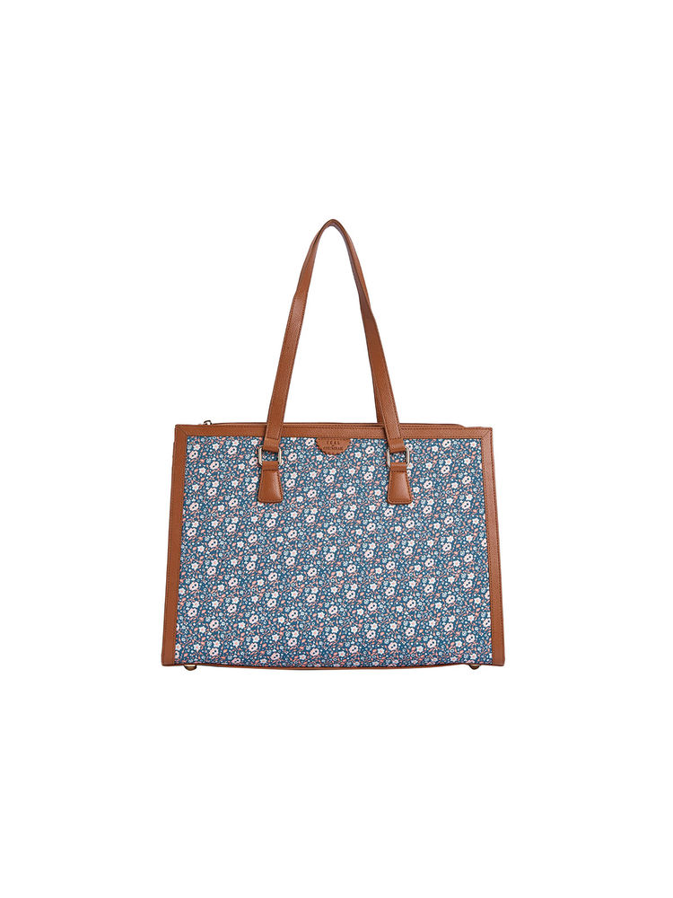 Teal by CHUMBAK Grey Summer Office Tote-picture-10