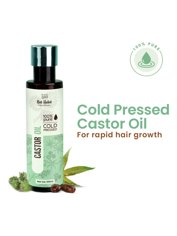 Nat Habit 100% Pure Cold Pressed Castor Oil