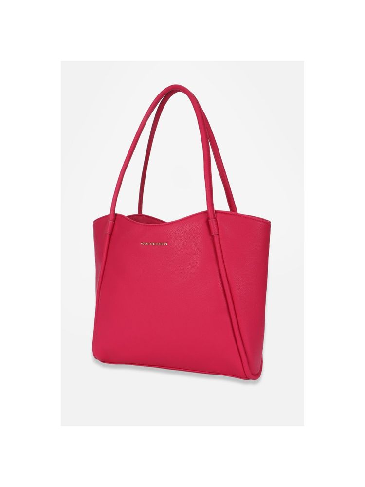 Van Heusen Women Pink Solid Handbag-image-45