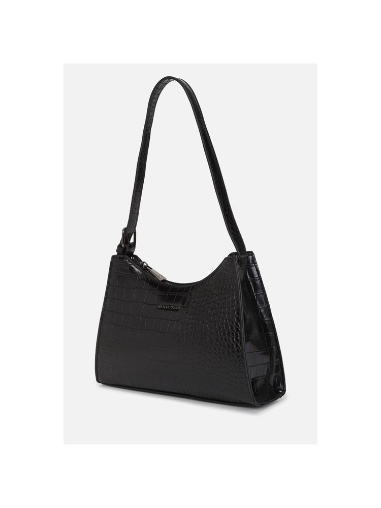Van Heusen Women Black Textured Shoulder Bag-picture-20
