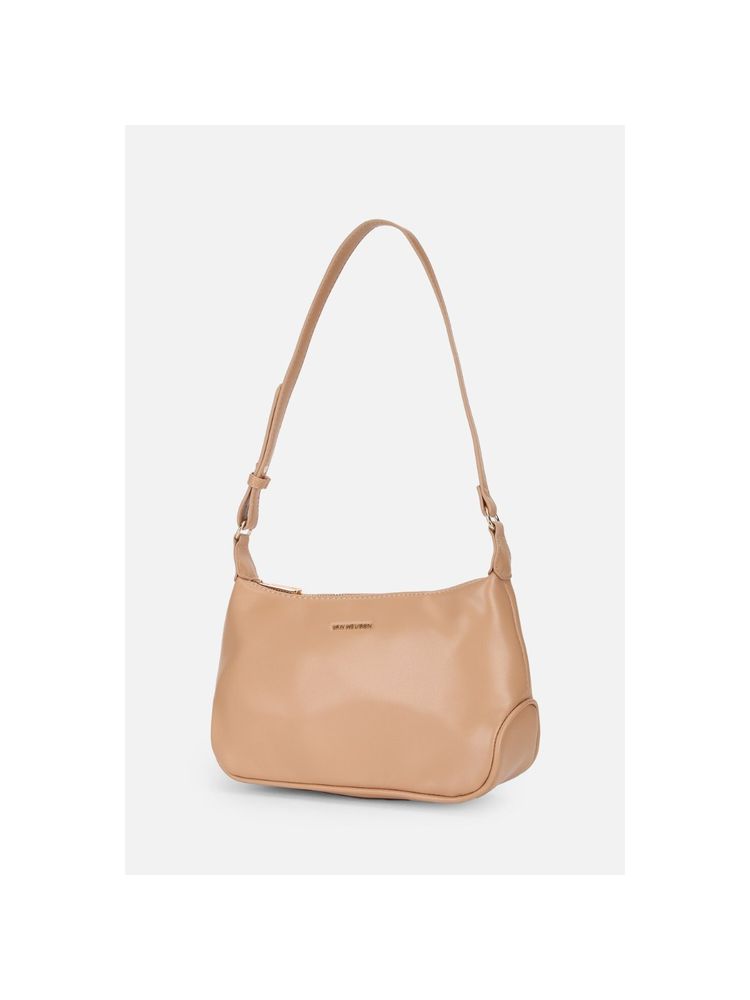 Van Heusen Women Beige Solid Shoulder Bag-picture-22