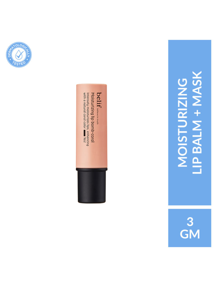 belif Moisturizing Korean Lip Bomb Tinted Lip Mask, Lip Balm For Dry Lips With Shea Butter Coral-image-33