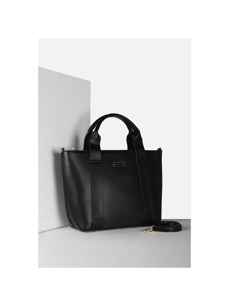 Van Heusen Women Black Solid Formal Handbag-picture-31