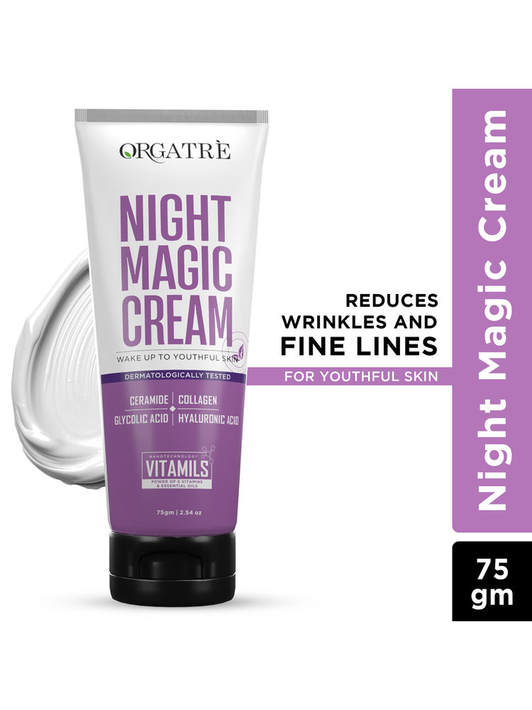 Orgatre Reduces Wrinkles & Fine Lines, Anti-Aging Night Cream with Ceramide, Collagen-picture-23