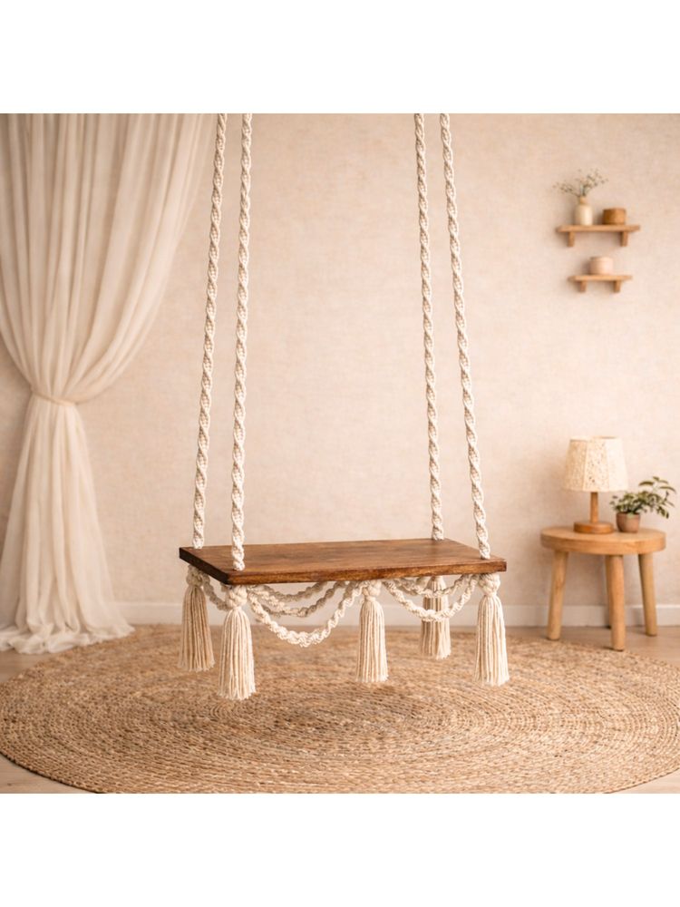 Karighar Off White Rustic Rhythm Swing-image-49