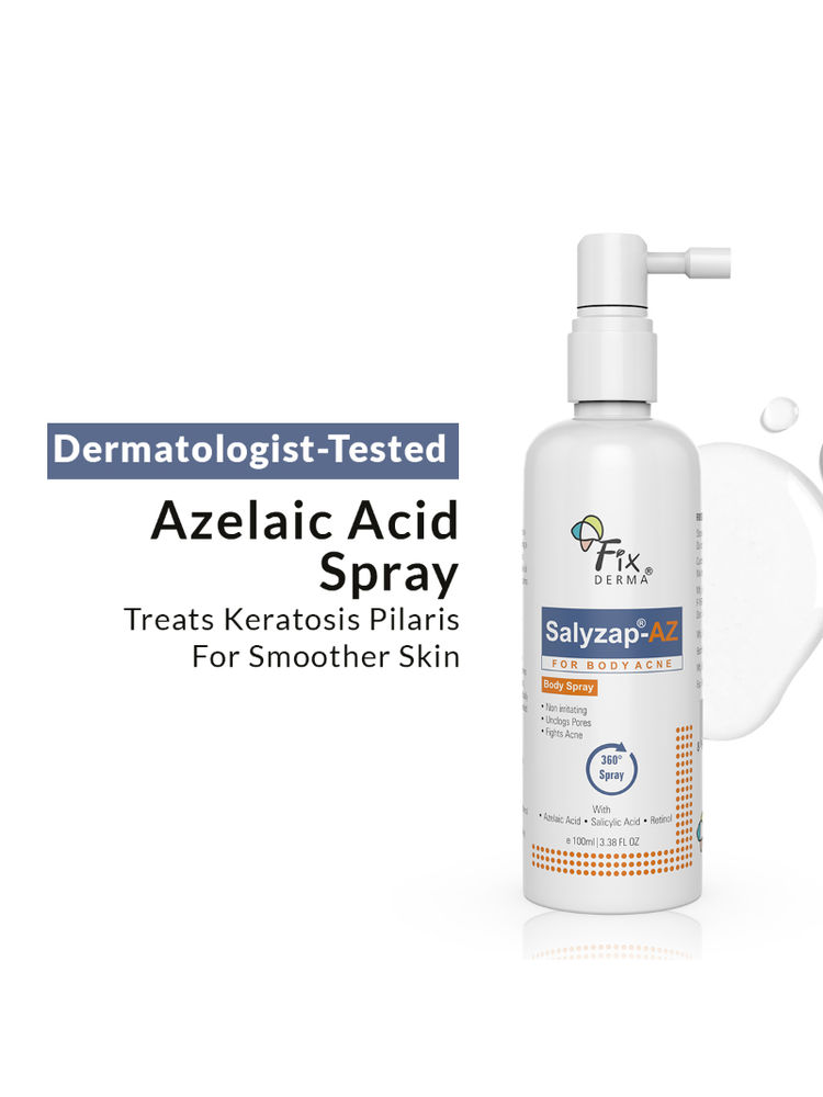 Fixderma 2% Salicylic Acid + 2% Azelaic Acid Salyzap AZ Acne Body Spray For Back & Upper Arms-image-43
