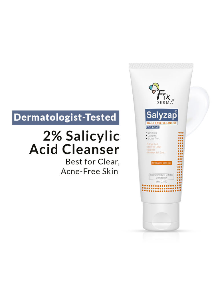 Fixderma Salyzap 2% Salicylic Acid Face Wash for Oily Skin, Sulphate Free-picture-38