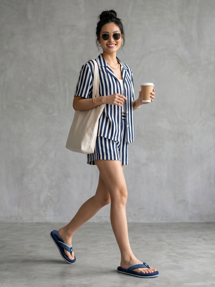 Chupps Women Navy Blue Stead Flipflops-image-6