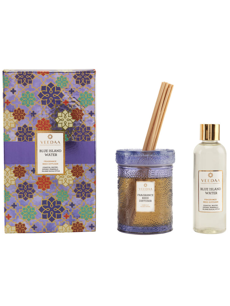 Veedaa Candles Blue Island Water Reed Diffuser Set-picture-19