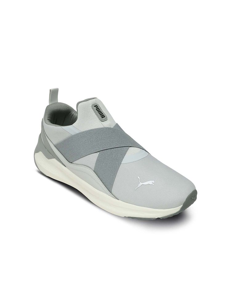 Puma Unisex Grey Softride Symmetry Slip-on Running Shoes-image-8