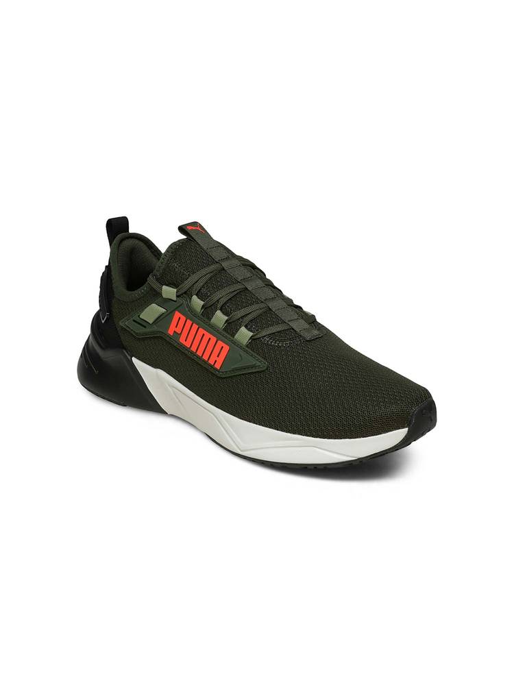 Puma Unisex Green Retaliate 3 Running Shoes