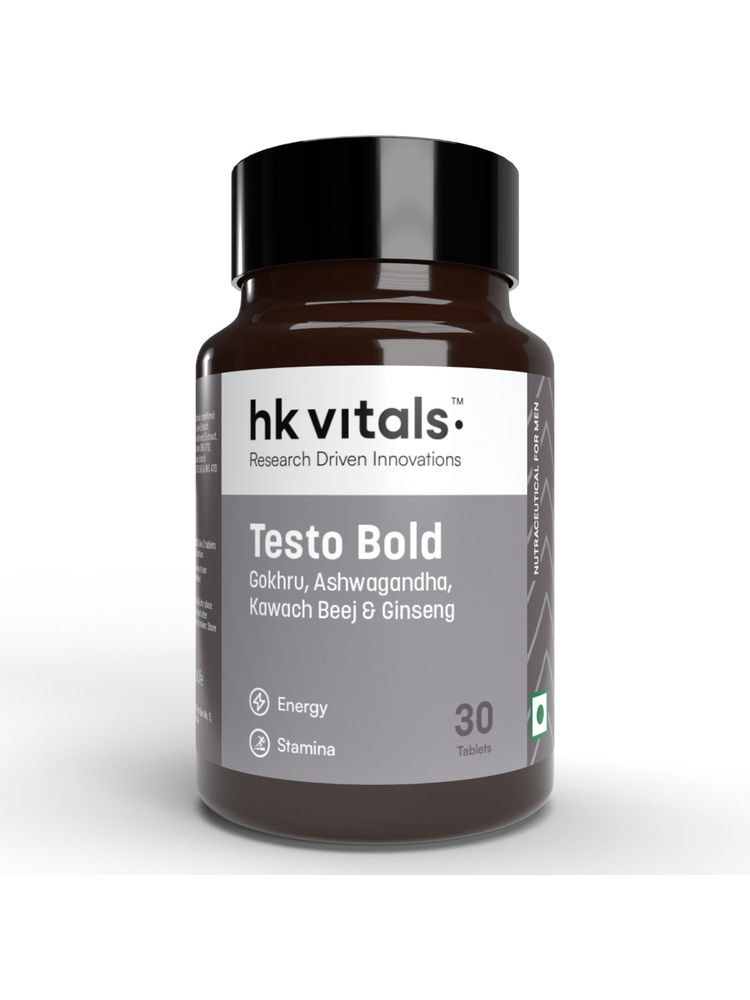 HealthKart HK Vitals Testo Bold, Testosterone Booster for Men for Energy, Stamina, & Strength