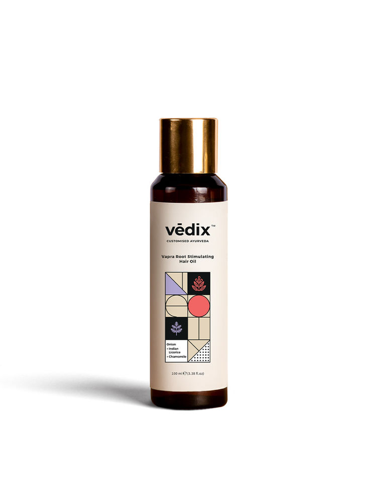 Vedix Hair Oil- Dry Scalp & Wavy Hair - Vapra Root Stimulating Hair Oil-image-2