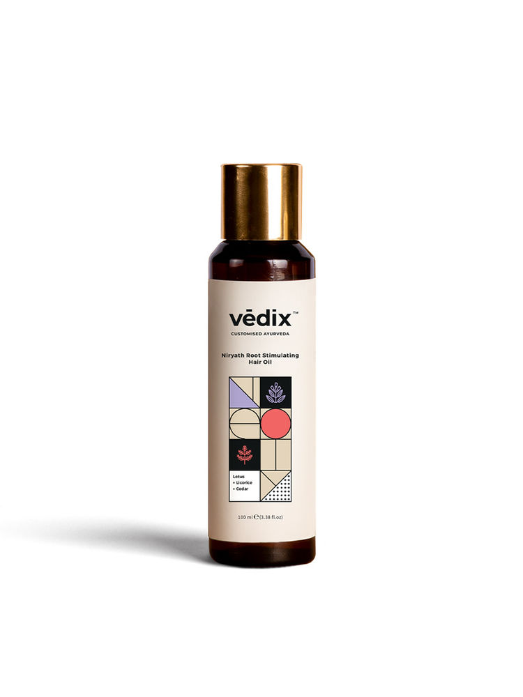 Vedix Hair Oil Dry Scalp & Straight Hair - Niryath Root Stimulating Hair Oil-picture-14