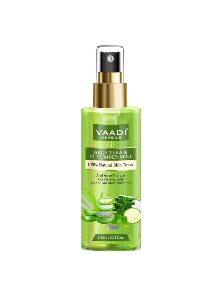 Vaadi Herbals Aloe Vera & Cucumber Mist Natural Skin Toner-image-5
