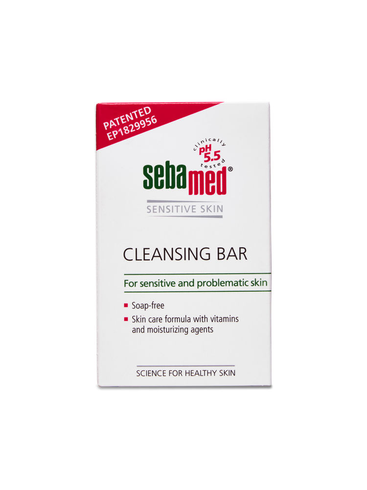 Sebamed Cleansing Bar, PH 5.5, Soap-Free,Normal-Oily Skin,With Vitamins & Moisturizing Agents