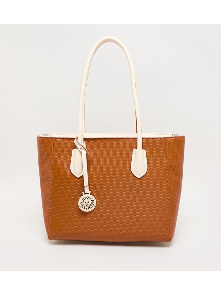 Anne Klein Tan Women Tote Bag-image-6