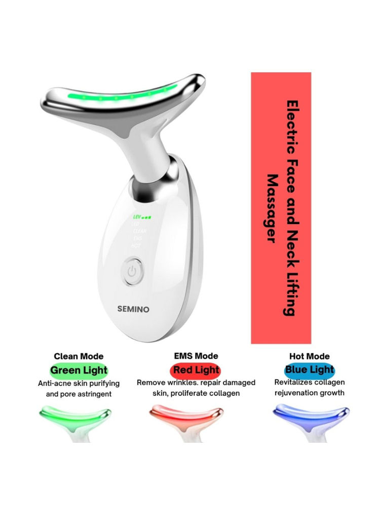 SEMINO Neck Face Firming Wrinkle Removal Tool Skin Lift Device Double Chin Reducer Beauty Device